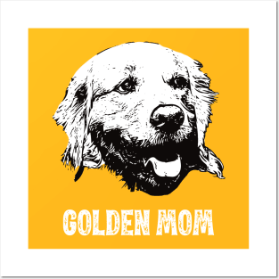 Golden Retriever Mom Retriever Design Posters and Art